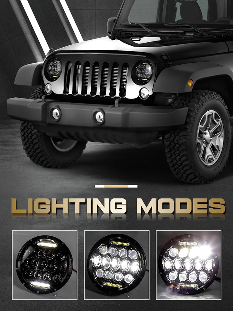 Amazon.com: VI9000 7 Inch Led Headlight Round H6024 Led Headlight